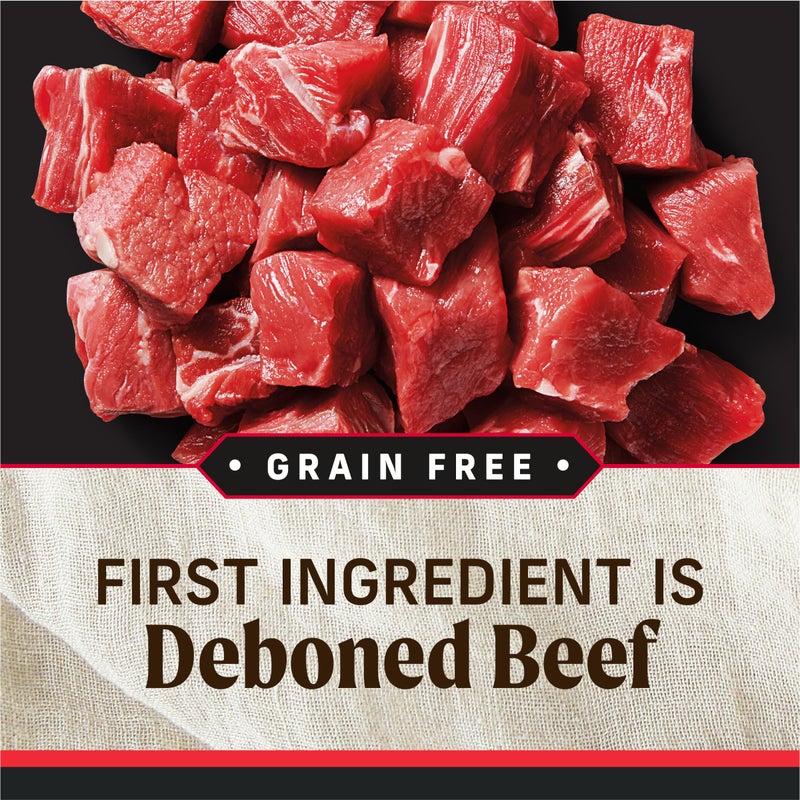 Merrick Grain Free Premium And Natural Canned Dog Food, Soft And Healthy Poultry Free Wet Recipe, Real Beef Lamb And Bison - (Pack of 12) 12.7 oz. Cans - Image 5
