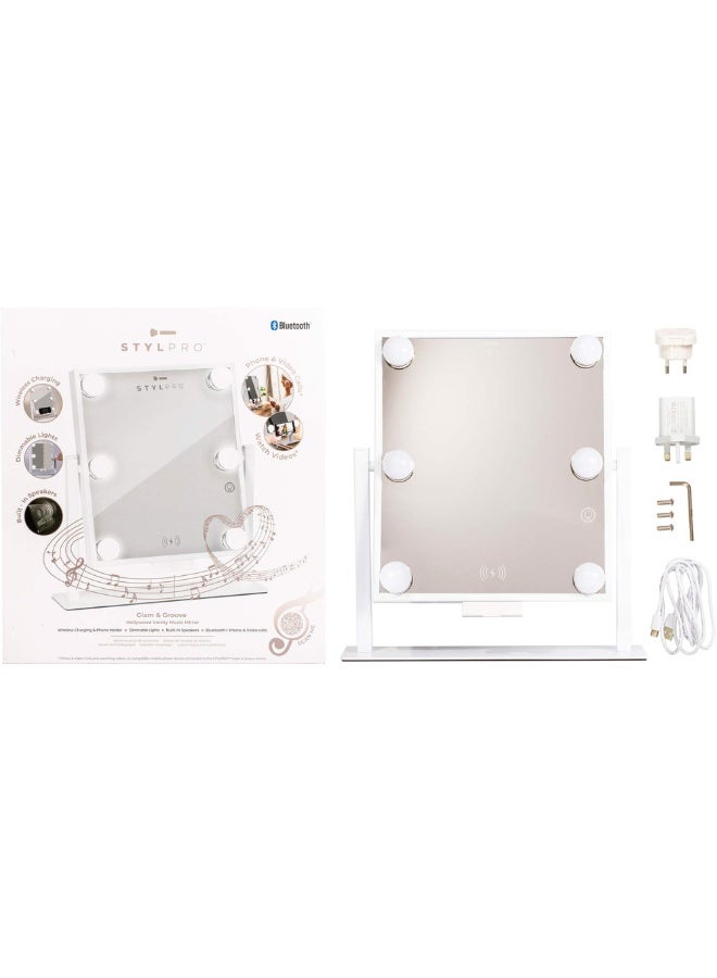 StylPro Glam and Groove Vanity Music Mirror with Phone Charging 1unit - Image 4