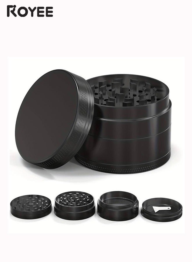 Royee Grinder, Spice Grinder, Zinc Alloy Mills 4cm (Metal Black)  - Image 1