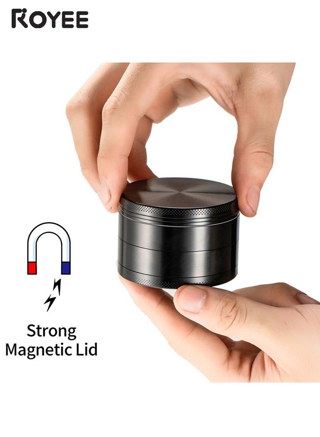 Royee Grinder, Spice Grinder, Zinc Alloy Mills 4cm (Metal Black)  - Image 4