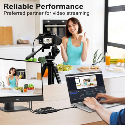 CLLGrocery 4K HDMI Capture Card for Streaming, USB 3.0 Video Capture Device, Full HD 1080P 60FPS Game Audio Video Capture Card for Game Recording, Live Streaming, Broadcasting, Online Meeting,Teaching - Image 5
