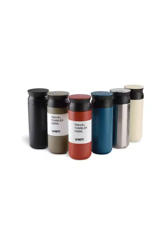 Portable Sports Thermal Water Bottle with Stainless Steel Lid Vacuum Insulated Leakproof Insulated Cup Keeps Water Hot or Cold - Image 1