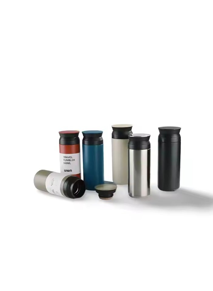 Portable Sports Thermal Water Bottle with Stainless Steel Lid Vacuum Insulated Leakproof Insulated Cup Keeps Water Hot or Cold - Image 2