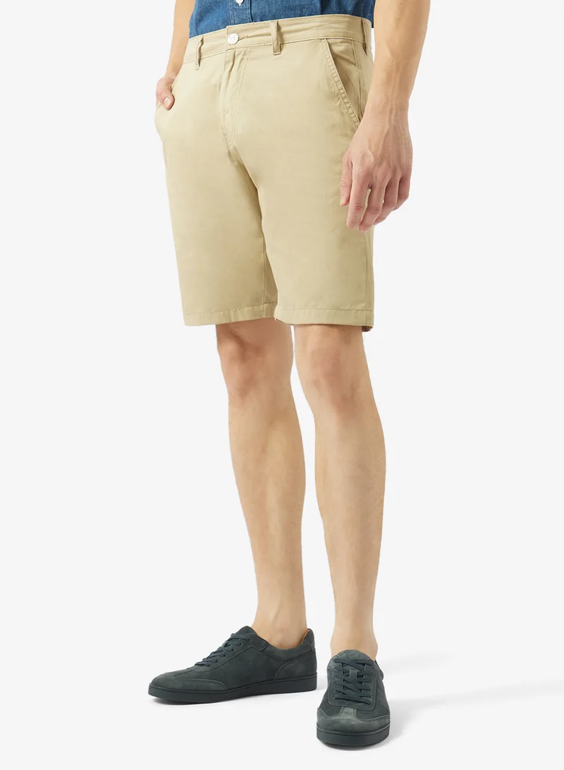 Robert Wood Side button closure shorts