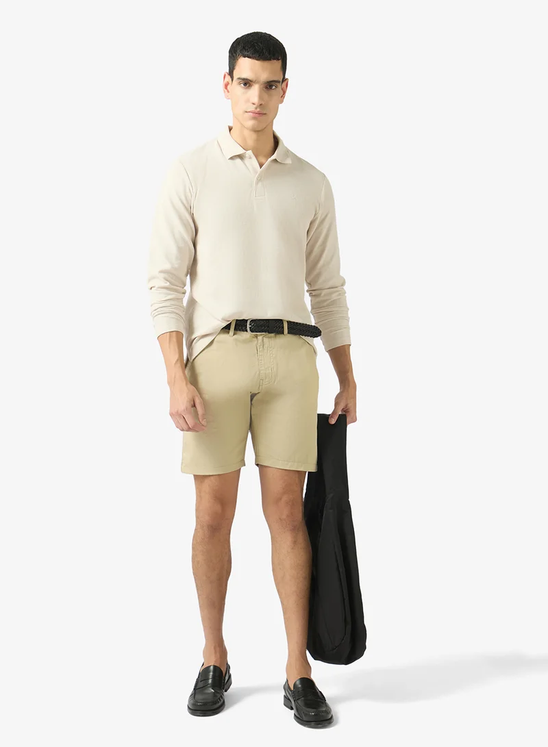 Robert Wood Side button closure shorts