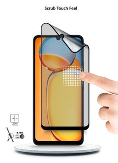 دبليو تيك لهاتف Xiaomi Redmi 13C 4G 2023 / Xiaomi Poco C65 4G 2023 نانو سيراميك كامل الغراء غطاء كامل واقي شاشة مرن غير لامع (MSCNMN) - شفاف / أسود  - Image 3
