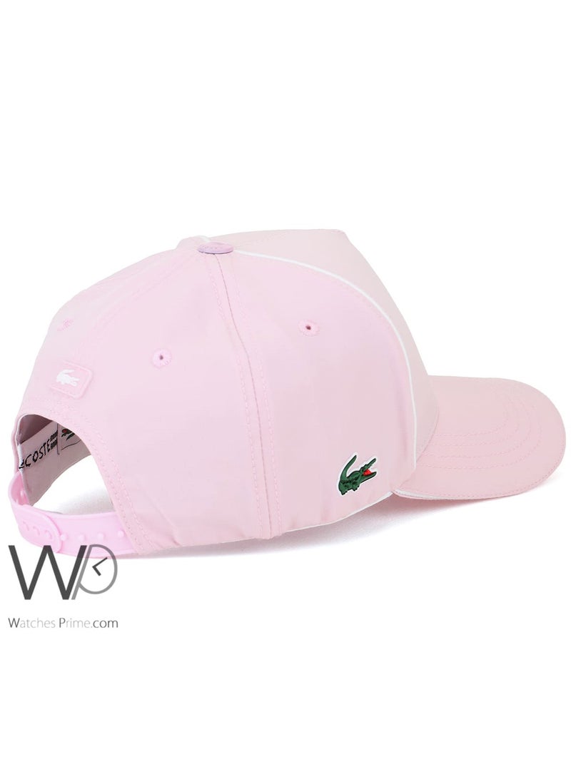LACOSTE Lacoste Sport CROC Baseball Pink Cap Cotton Hat  - Image 2