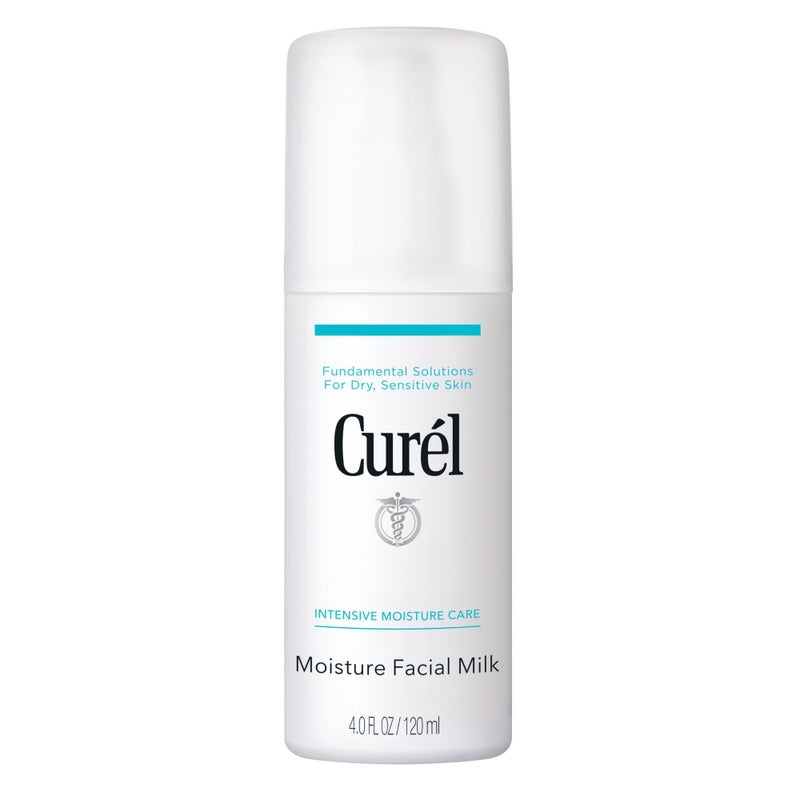 Curel Japanese Skin Care Moisture Facial Milk Moisturizer, Daily Face Lotion for Dry Sensitive Skin, pH Balanced, Unscented Advanced Ceramide Care Face Cream without Drying Alcohols, 4 Oz - Image 1