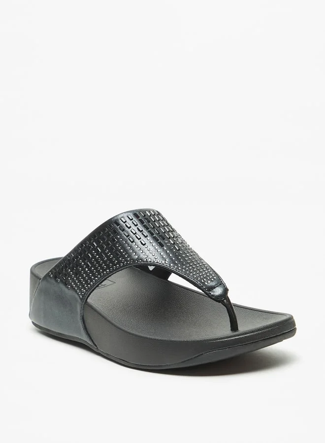 Le Confort Women's Embellished Slip-On Flatform Heeled Sandals Ramadan Collection