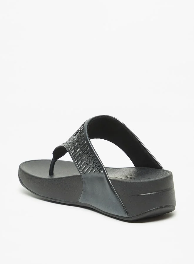 Le Confort Women's Embellished Slip-On Flatform Heeled Sandals Ramadan Collection