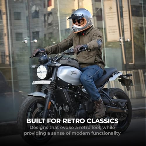 ViaTerra Downtown Magnetic Motorcycle Tank Bag | Easy Access, Shape Retention, External Rain Cover Included | Fits All Metal Tanks - Image 4