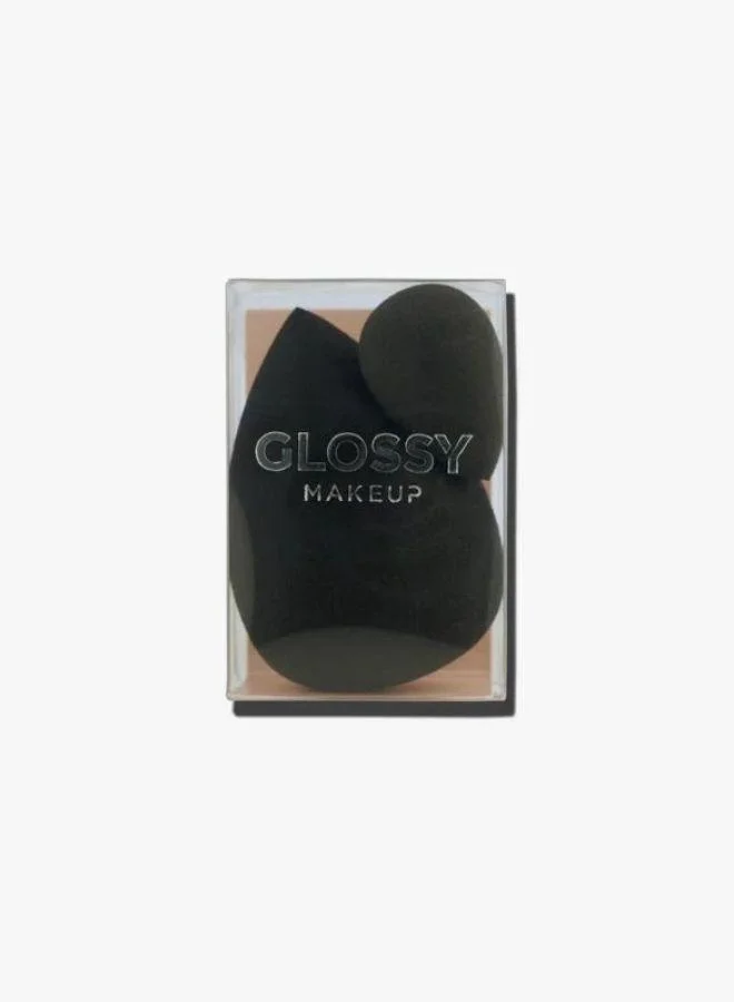 Glossy Make Up Big & Mini Blender - Black