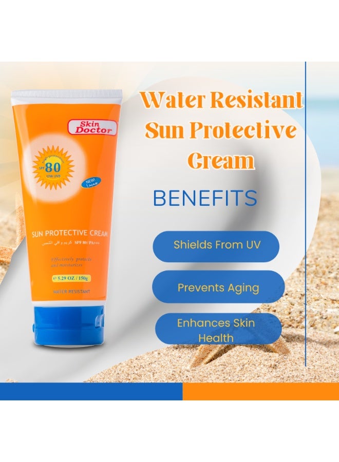 Skin Doctor 80 SPF Sun Protective Cream for Al Face Type - 150 g - Image 3