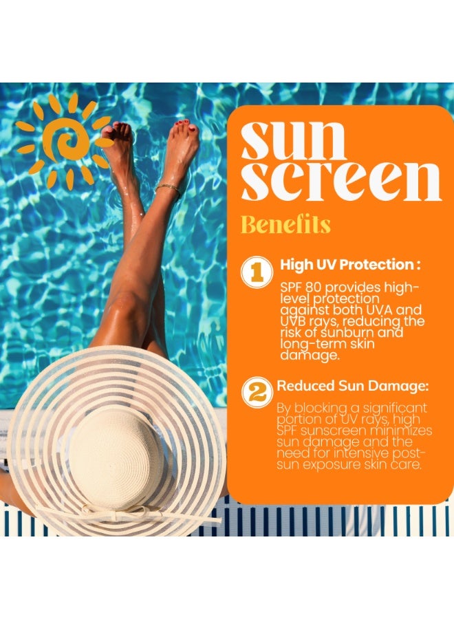 Skin Doctor 80 SPF Sun Protective Cream for Al Face Type - 150 g - Image 2