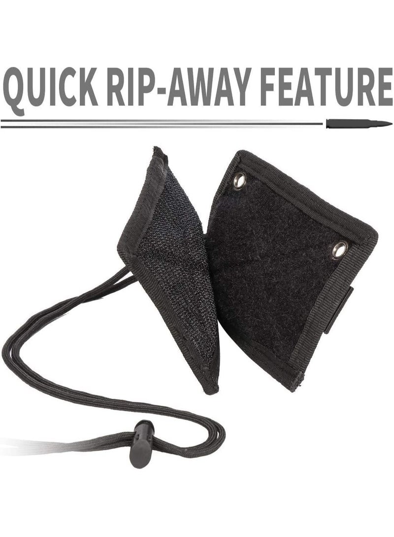 JEEJPV ID holder with hook and loop patch, removable quick tear, key ring and adjustable neck lanyard - Image 4