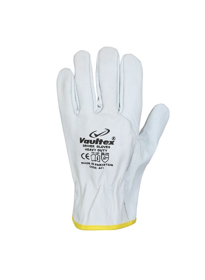 Vaultex Vaultex AFI Short Driving gloves White, 1Pair/Pack  - Image 1