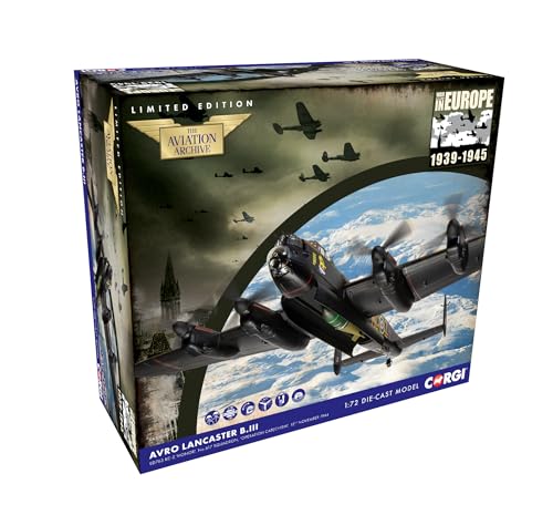 Corgi AA32629 Avro Lancaster BIII ED763 KCZ Honor Diecast Planes Aircraft Models for Ages 14 Die Cast Aeroplane Detailed Scale Model for Adult Aviation Collectors - Image 1