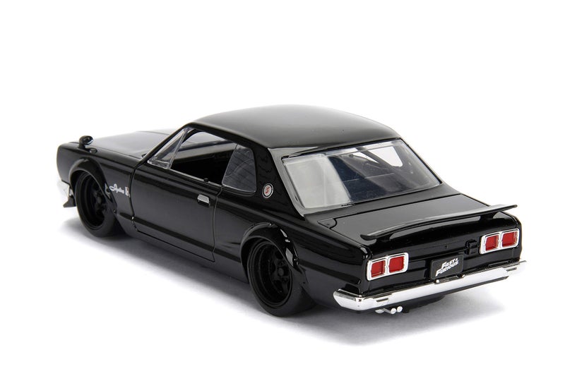 Jada Toys, Metal, Fast & Furious 1:24 Brians's Nissan Skyline 2000 GT-R Die-cast Car, Toys for Kids and Adults (JA99686) , Black - Image 5