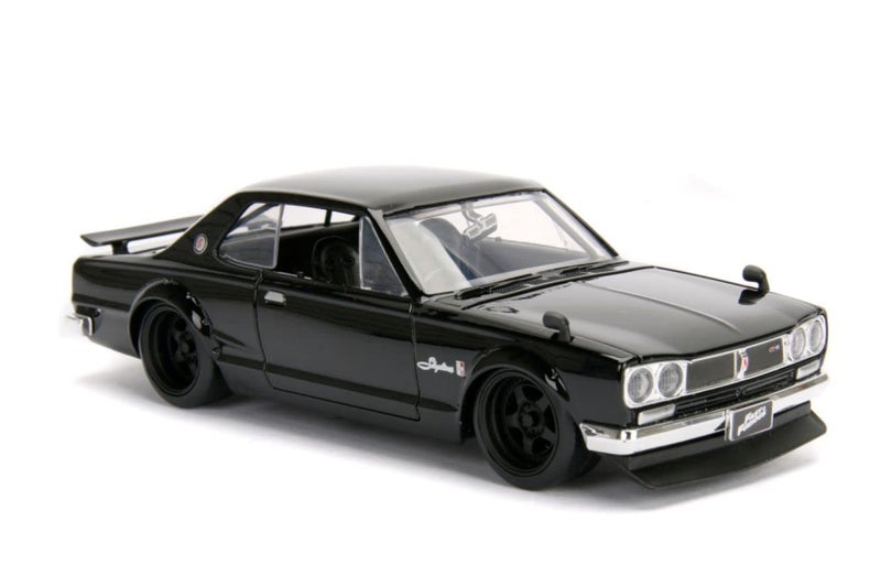 Jada Toys, Metal, Fast & Furious 1:24 Brians's Nissan Skyline 2000 GT-R Die-cast Car, Toys for Kids and Adults (JA99686) , Black - Image 1