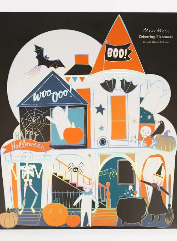 Meri Meri Shaped Halloween Colouring Placemats