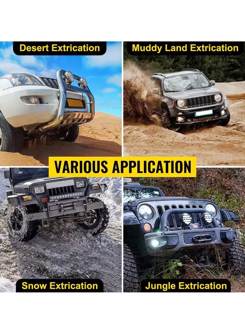 3XR Heavy-Duty Tow Strap 5M – 10,000kg Capacity, 100% Premium Nylon Recovery Rope with Steel D-Shackles for Car, SUV, 4×4 Off-Road, Mud, Snow & Emergency Towing - 5913 - Image 5