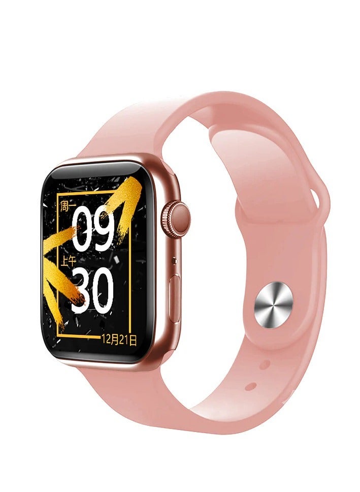 ساعة الذكية الجديدة الاصدار التاسع شاشة كاملة بخاصية الشحن اللاسلكي مقاس 41مم - وردي - Image 4