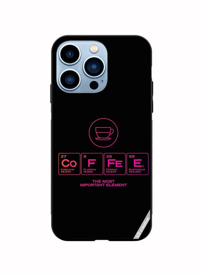 VR CREATIVE Protective Case Cover For Apple iPhone 14 Pro Max Coffee Design Multicolour - Image 1