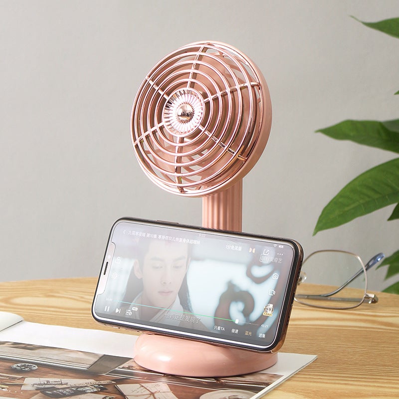 New Desktop Fan Usb Charging Three-Gear Large Wind Outdoor Travel Portable Handheld Small Fan Gift - Image 3