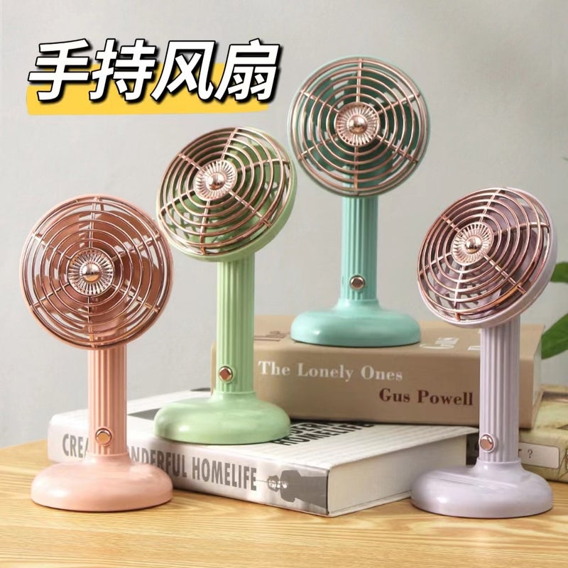 New Desktop Fan Usb Charging Three-Gear Large Wind Outdoor Travel Portable Handheld Small Fan Gift - Image 2