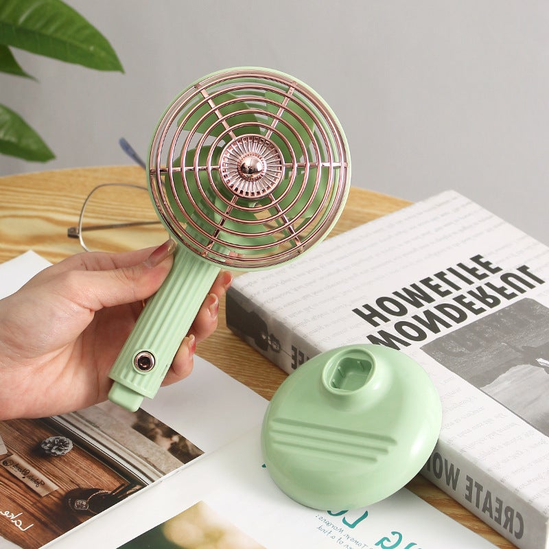 New Desktop Fan Usb Charging Three-Gear Large Wind Outdoor Travel Portable Handheld Small Fan Gift - Image 5