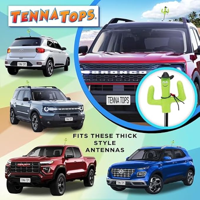 rayihni Genuine Original Cactus Car, Truck, SUV Antenna Topper Auto Accessory - Fits Thick Fat Style Antenna - Image 3