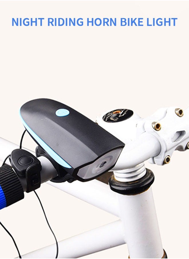 GROIC Bike Light with Horn Set,USB Rechargeable Bicycle Light with Bell,Bike Front Light for Electric Scooter Kids,Bicycle Front Light with 3 Lighting Modes (Light and Horn)  - Image 3