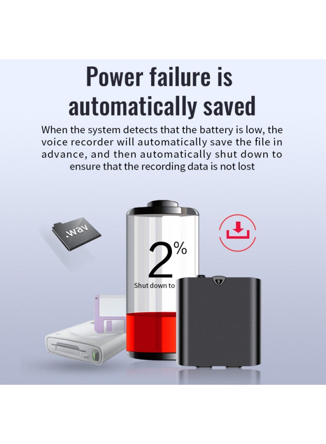 Q63 Compact Magnetic Recording Pen High-definition Noise Reduction Recorder One-click Recording Pen For Students In Class Wholesale-Colors:Black-Capacity:32GB - Image 5