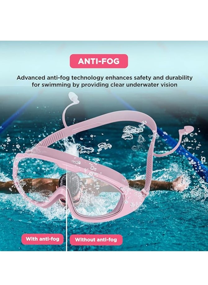 ENDLESS  Premium Swimming Goggle with Anti-Fog and UV Protection | Stylish Big Frame for more Visibility | Soft Silicone Gasket for Leak Proof | With Hard Case  - Image 4