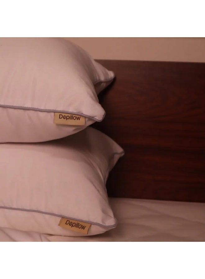 Depillow Depillow Lite Hotel Pillow for Luxurious Sleep – Ultra-Soft Poly-Down Filling, Perfect Neck and Head Support, Hypoallergenic, Suitable for Hotels and Upscale Homes.  - Image 3
