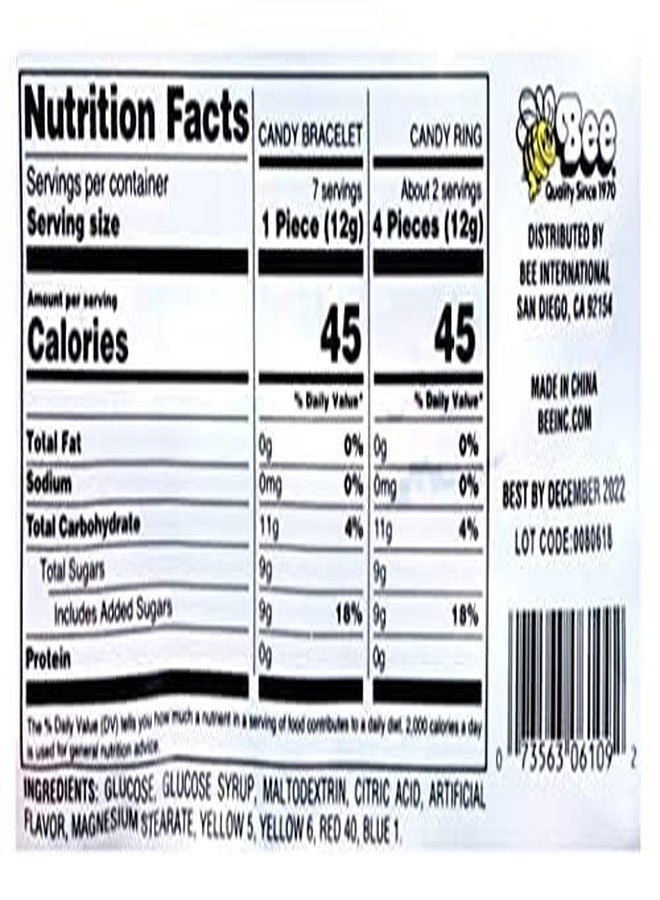 Bee Boo Bling Halloween Candy Jewelry - 16 Count Bracelets Rings 3.9 oz - Image 4