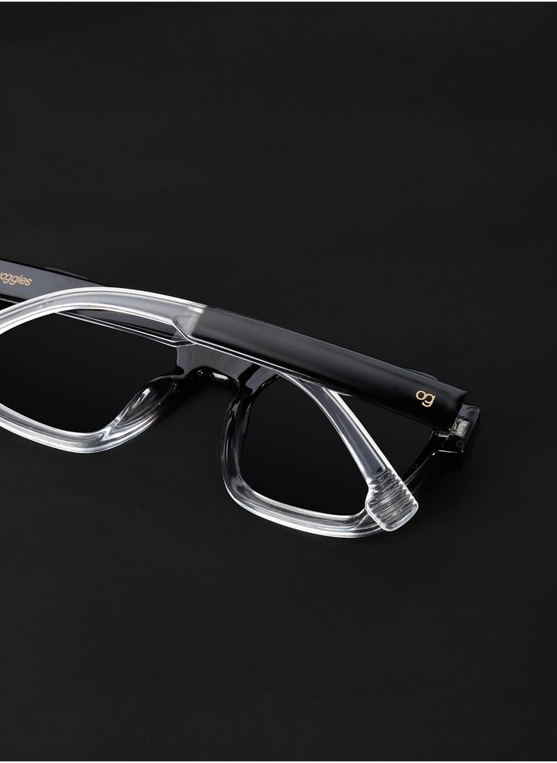 Woggles Uv-Protected Black Square Sunglasses  - Image 5
