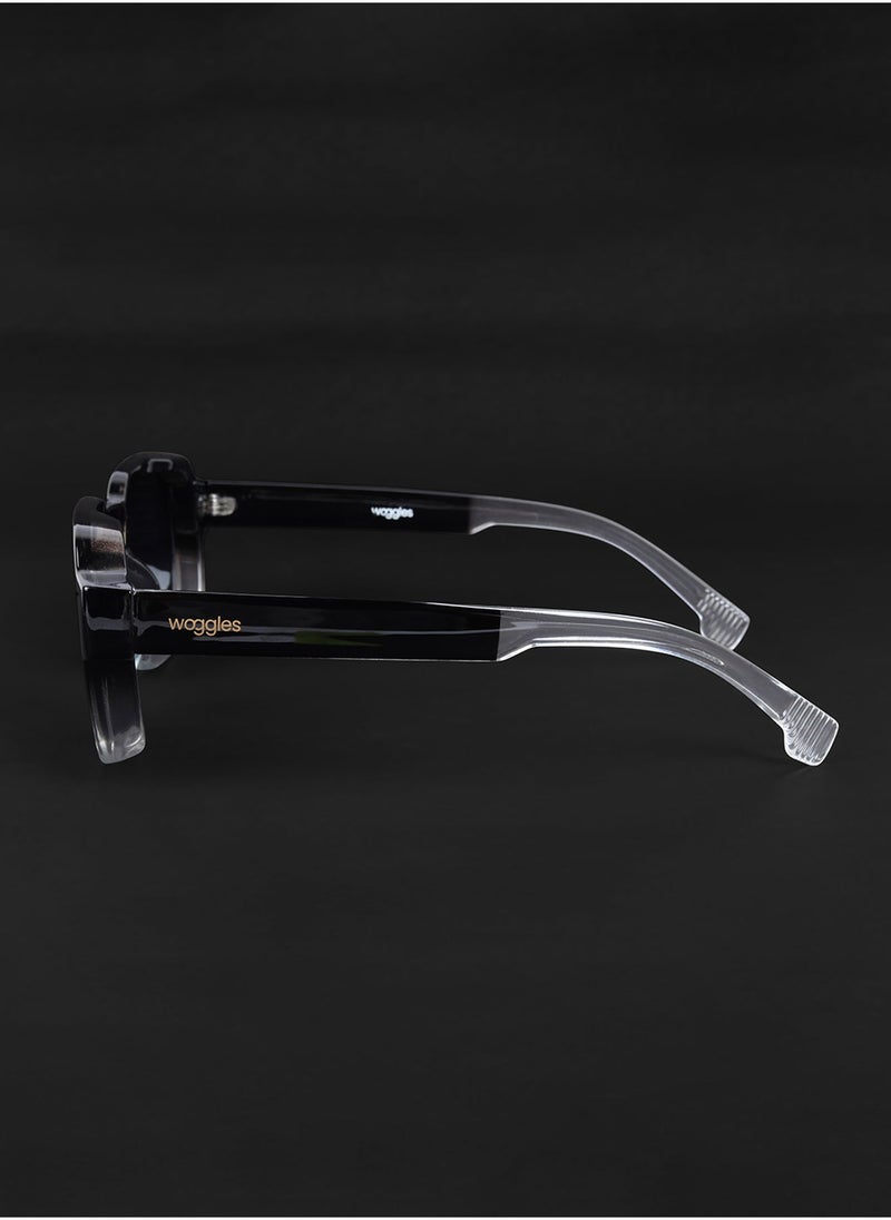 Woggles Uv-Protected Black Square Sunglasses  - Image 3