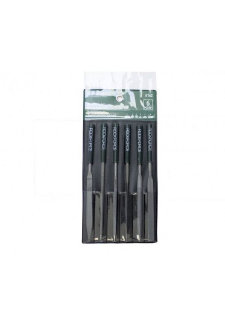 ROCKFORCE - ROCKFORCE Multifunction Needle File Set 6 pcs L-180 mm,Ø5 mm in Blister - Image 1
