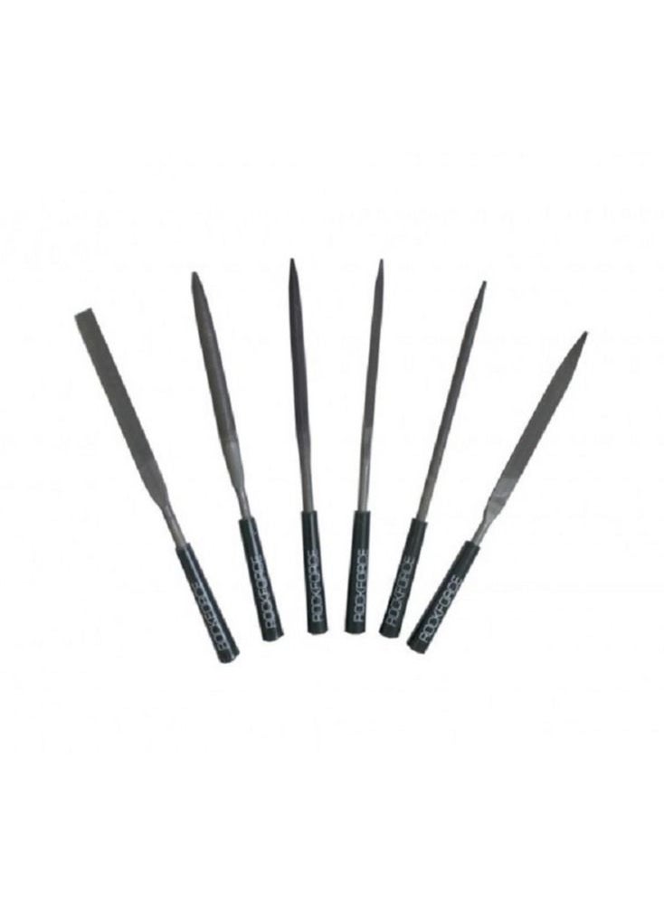 ROCKFORCE - ROCKFORCE Multifunction Needle File Set 6 pcs L-180 mm,Ø5 mm in Blister - Image 1