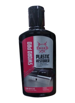 Professional Car Plastic Polish And Restorer, An Ideal Formula That Restores The Color Of Dull Plastic, 300 Ml