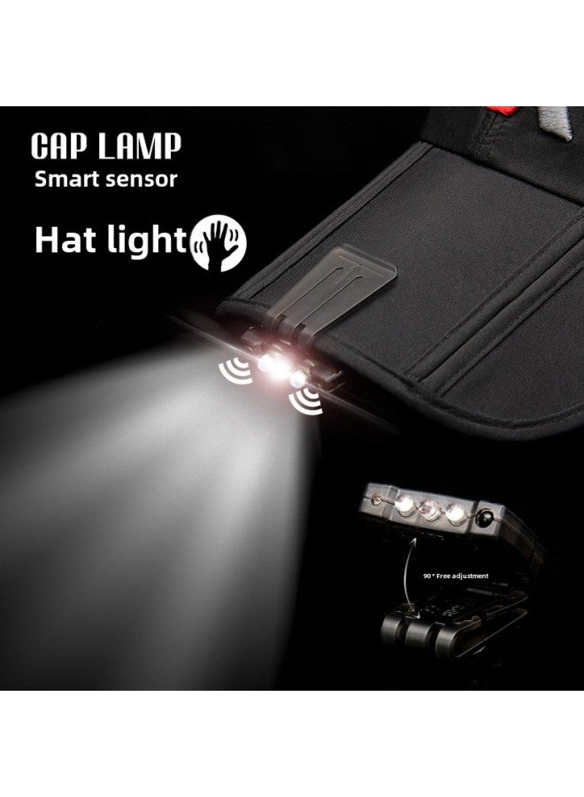 Genuine Goods Fishing Light Night Fishing Light Induction Strong Light Headlight Charging LED Clip Hat Light Brim Pull Bait Light Fishing Fishing Gear-Color:TransFormer Induction Headlight  - Image 4