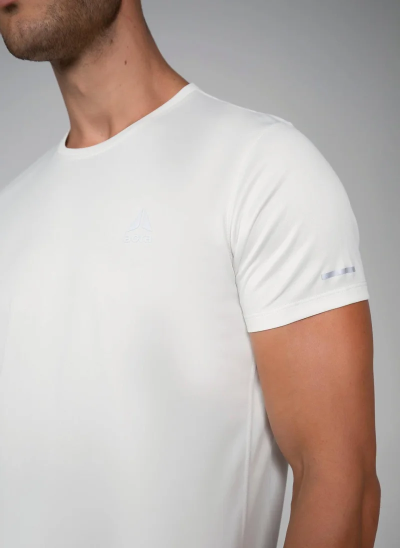 Aora  Aora Men's Ultralight Mesh Tee – Quick-Dry, Maximum Ventilation, Barely-There Feel – Sage Green for Men | Best Price UAE