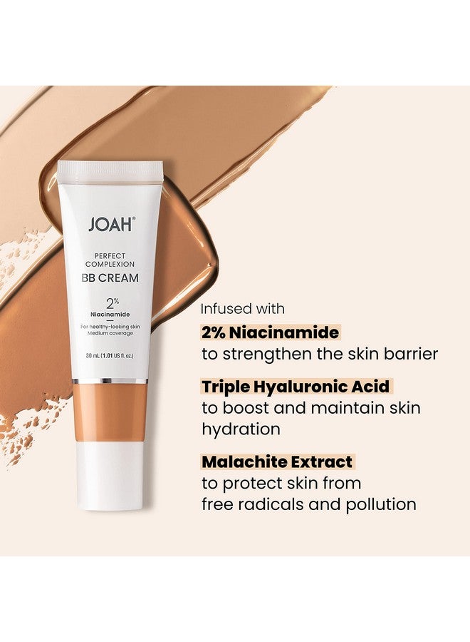 JOAH Oah Beauty Perfect Complexion Bb Cream With Hyaluronic Acid And Niaciminade Korean Makeup With Medium Buildable Coverage Evens Skin Tone Lightweight Semi Matte Finish Fair With Warm Undertones - Image 5