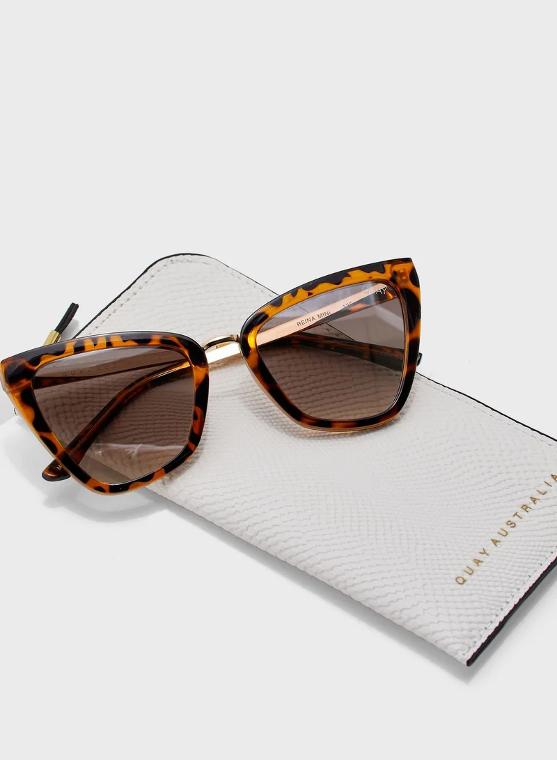 Quay Reina Mini Cat Eye Sunglasses