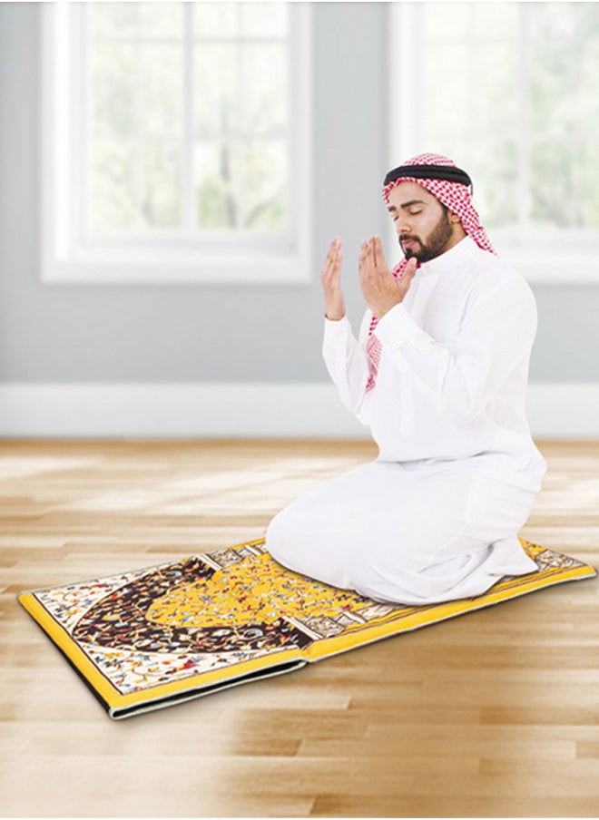 السنيدي سجادة صلاة مع كرسي كرسي رحلات أصفر مقاس110*55*34 سم  - Image 2