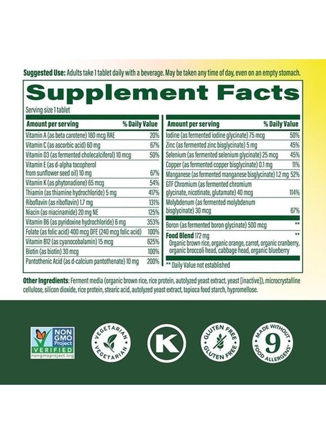 MegaFood One Daily Iron Free Multivitamin - Adult Multivitamin for Men & Women - with Real Food - Immune Support - Bone Health - Energy Metabolism - Vegetarian; Non-GMO; No Iron - 90 Tablets - Image 2
