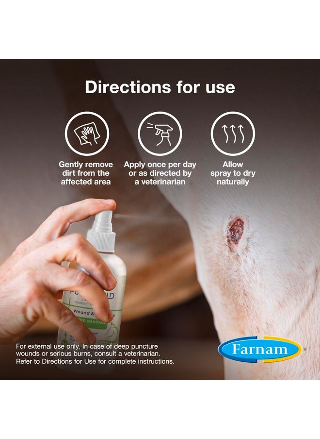 فارنام ضمادة سائلة للعناية بالجروح والبشرة من Farnam Purishield Plus، تعزز الشفاء* وتوفر حاجزًا لمدة 24 ساعة* للخيول والكلاب والقطط والماشية  - Image 4