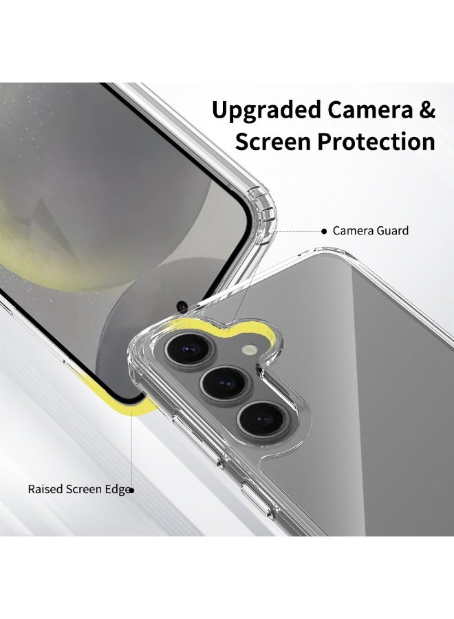 TEXEEM For Samsung Galaxy S24 Plus Case Magnetic Clear Anti-yellowing Shockproof Protective Phone Case - Image 3