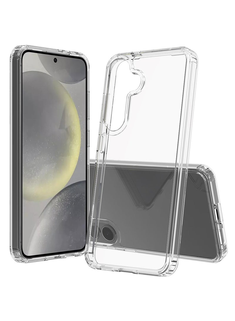 TEXEEM For Samsung Galaxy S24 Plus Case Magnetic Clear Anti-yellowing Shockproof Protective Phone Case - Image 1